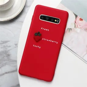 3D Fruit Strawberry Phone Case