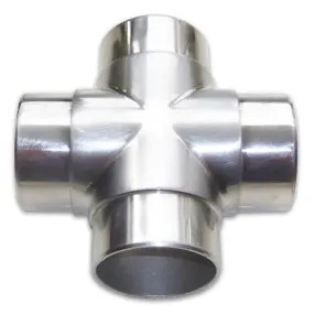 4-Way Flush Joiner for 1.6mm x 38.1mm tube. Mirror Polish