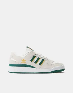 adidas Forum 84 Low ADV Skate Shoes - Crystal White/Dark Green/Preloved Yellow