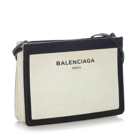 Balenciaga Navy Pochette S Canvas Crossbody Bag