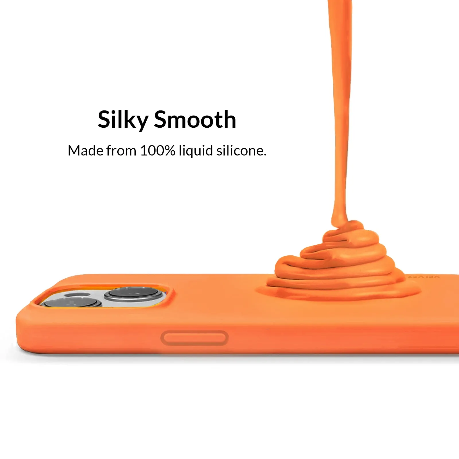 Bright Orange Silicone iPhone Case