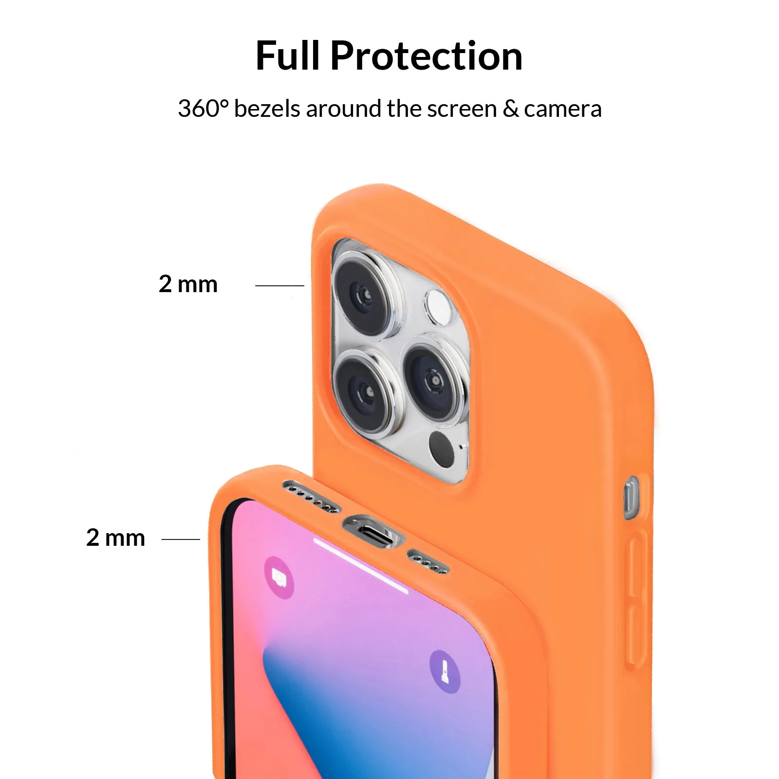 Bright Orange Silicone iPhone Case