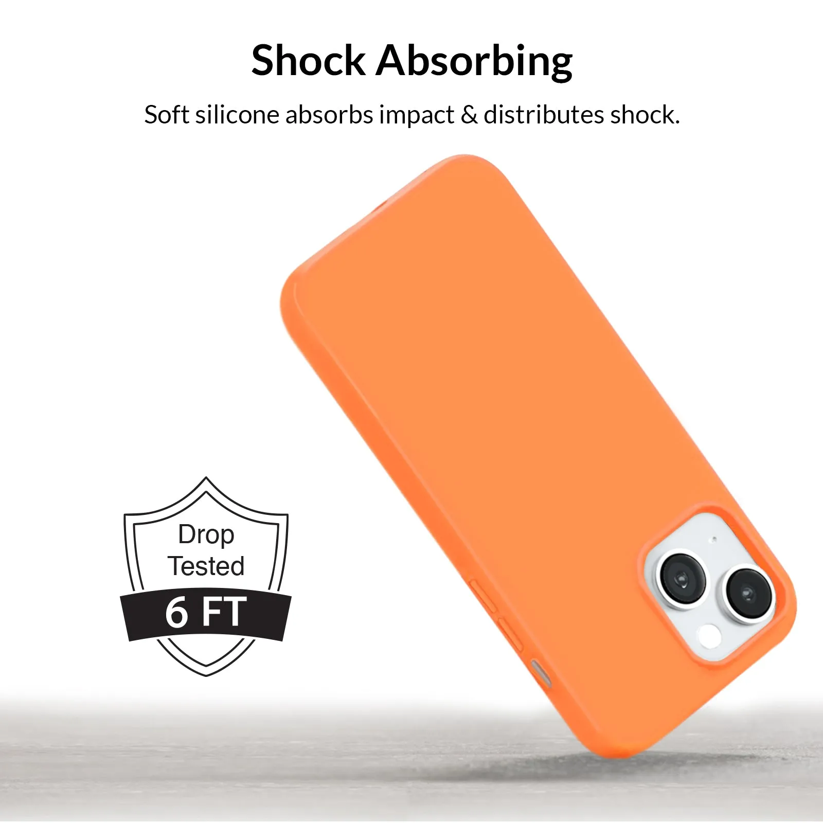 Bright Orange Silicone iPhone Case