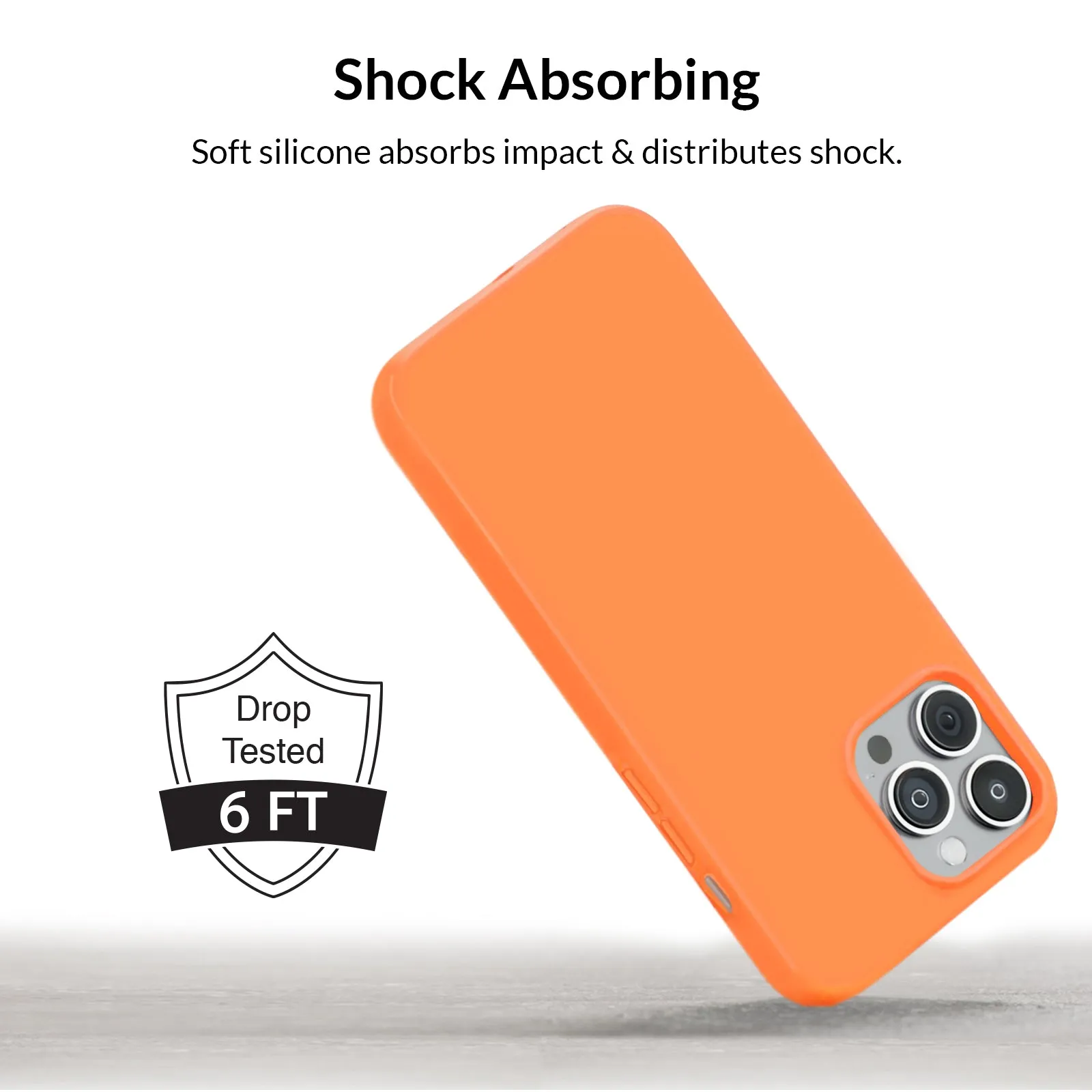 Bright Orange Silicone iPhone Case