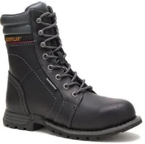 CAT Women's Echo Steel Toe WP Rubber Outsole Work Boot - Black - P90899