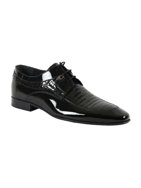 Franco Gabbani Patent Leather Black Dress Shoe By HITZ