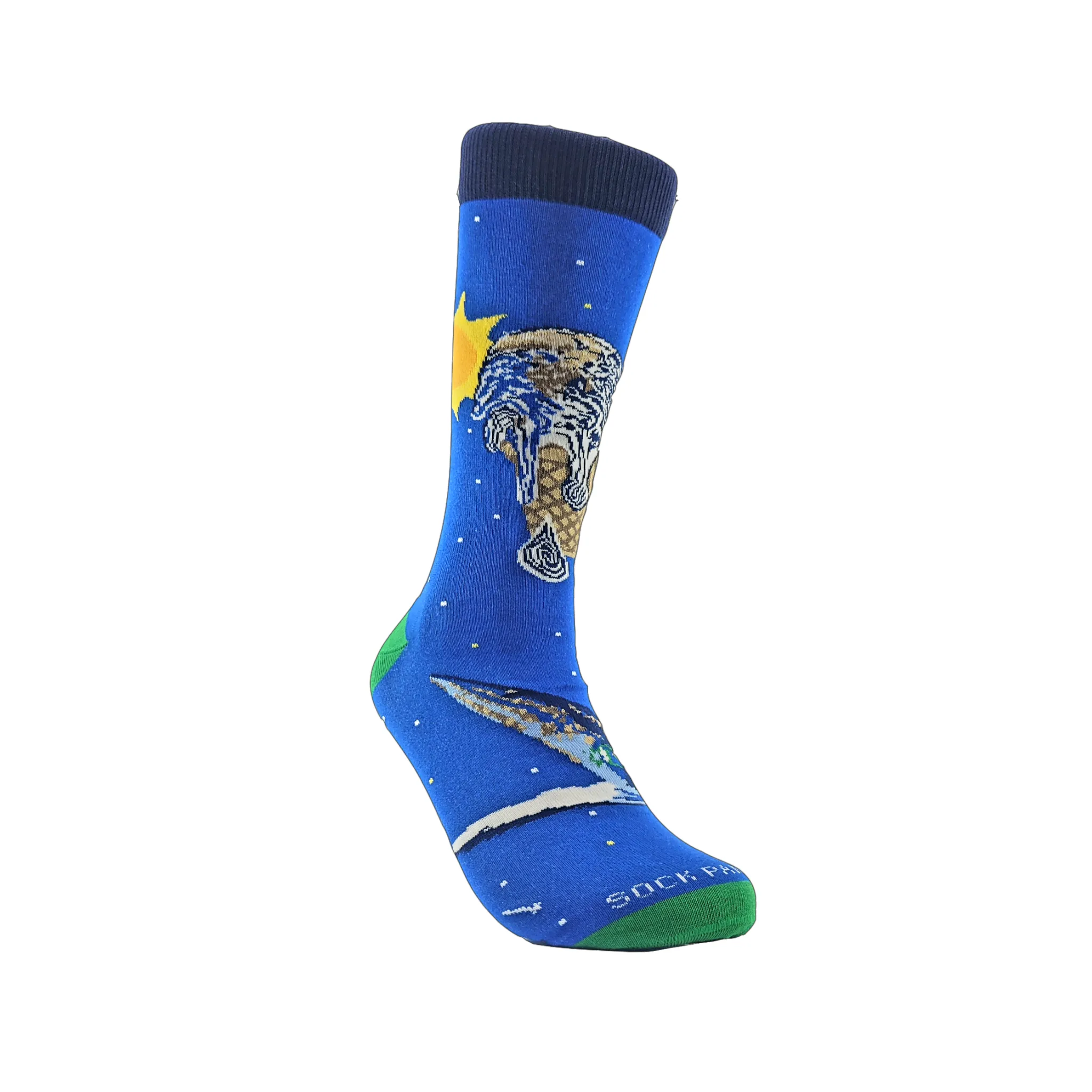 Ice Cream Cone Earth Socks from the Sock Panda (Adult Large - Men's Shoe Sizes 8-12)