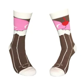 Root Beer Float Socks from the Sock Panda (Adult Large - Men's Shoe Sizes 8-12)